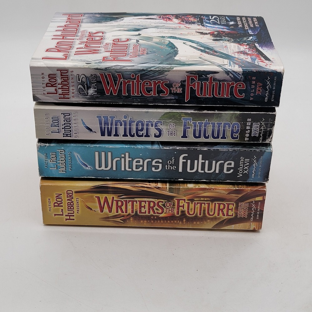 L. Ron Hubbard Writers of the Future Paperback Vol XXV-XXVIII 1st Ed Lot Good